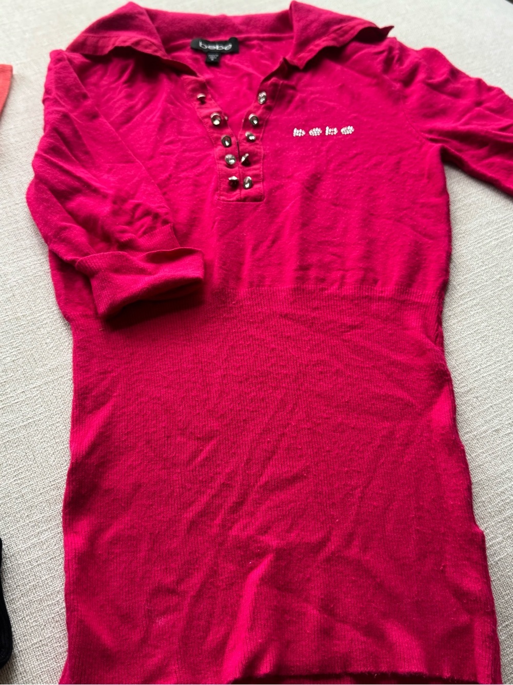 β¨ Vintage Y2K bebe Collection 3 Womenβs Top Shirt Bundle Set XS β¨ - Picture 4 of 8